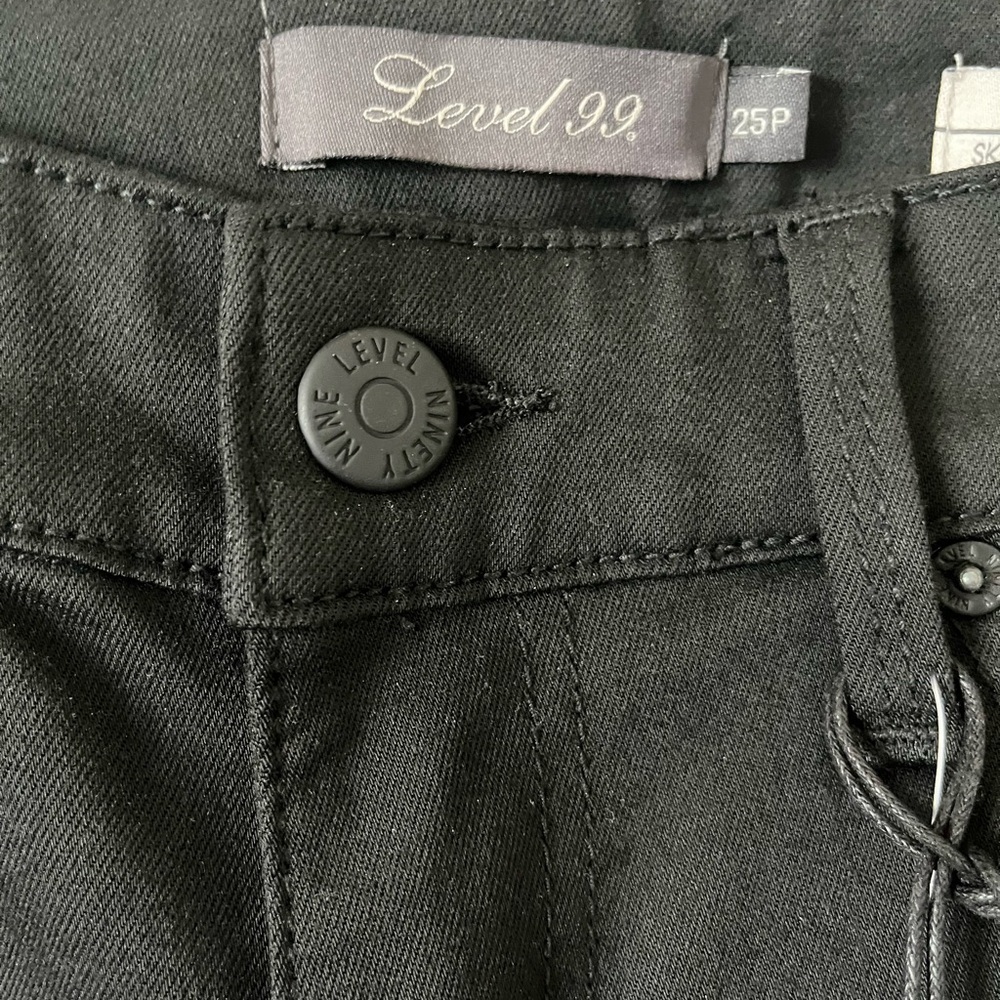 Level 99 Lily glenda straight black jean, 25P, NWT - Picture 7 of 11